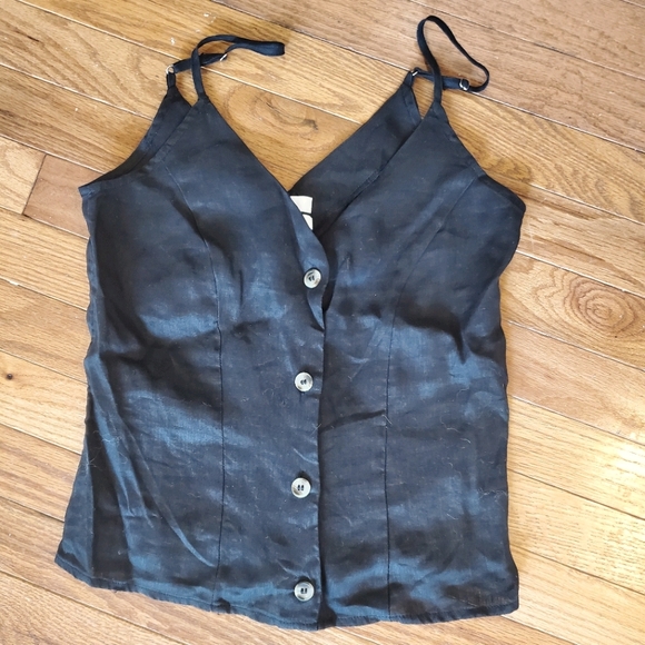 H&M Black Linen Top - Picture 3 of 3